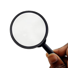 9144 Magnifying glass Lens - reading aid made of glass - real glass magnifying glass that can be used on both sides - glass breakage-proof magnifying glass, Protect Eyes, 75mm & 50mm (2pc Set)