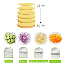 2803A MULTI FUNCTIONAL TIME SAVING ADJUSTABLE HAND PRESS VEGETABLES CHOPPER DeoDap