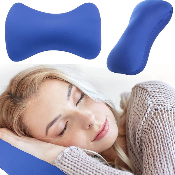 1551 Microbead Roll Neck Pillow Mini Microbeads Bone Type Travel Pillow Soft Cushion Back Head Neck Support