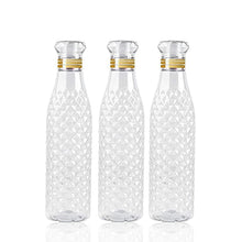 7116 Water Bottle With Diamond Cut Used By Kids, Children's  ( 3 pcs ) DeoDap