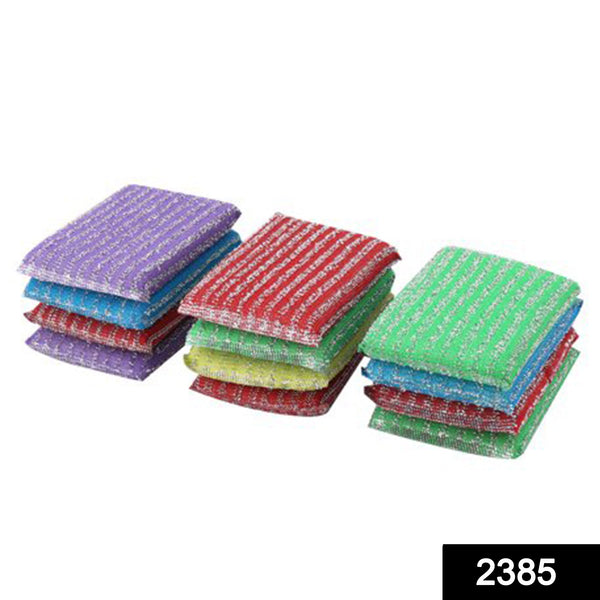 2385 Scratch Proof Kitchen Utensil Scrubber Pad (Pack of 12) DeoDap