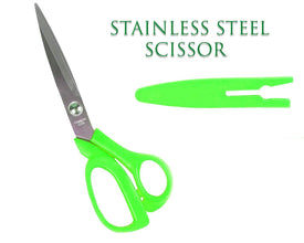 555 stainless Steel Scissors with Cover 8inch DeoDap