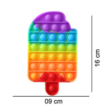 4716 Ice Cream Candy Shape Pop Fidget Toy Push Pop Bubble Fidget Sensory Toy for Kids and Adults Fidget Popper Stress Reliever Sensory Fidget Poppers DeoDap