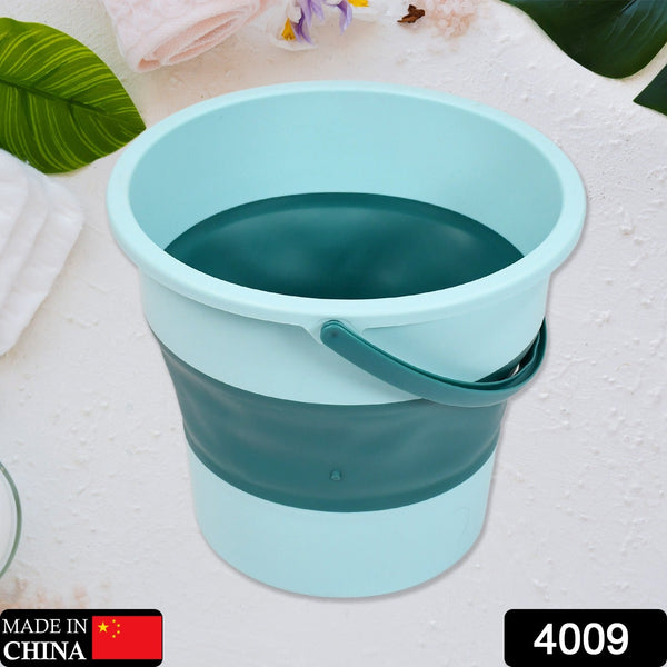 4009 Water Bucket Folding High Capacity Foldable Hanging with Handle Storage Water Space-saving Great Load Bearing Laundry Basket Bathroom Products DeoDap
