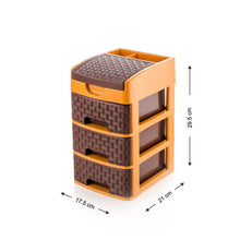 4792 Mini 3 Layer D Storage used in all kinds of household and official places for storing of various types of stuffs and items etc. DeoDap