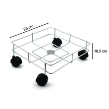 2787 Ss Square Oil Stand For Carrying Oil Bottles And Jars Easily Without Any Problem. DeoDap