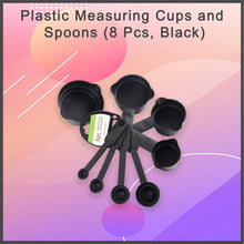 106 Plastic Measuring Cups and Spoons (8 Pcs, Black) P&C New fashion style store